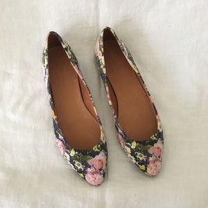Floral madewell flats! Size 7.5