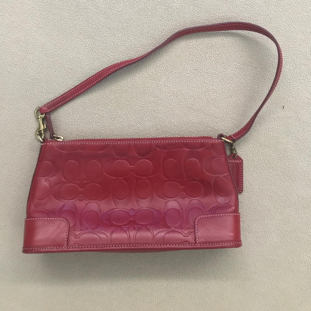 Red coach purse