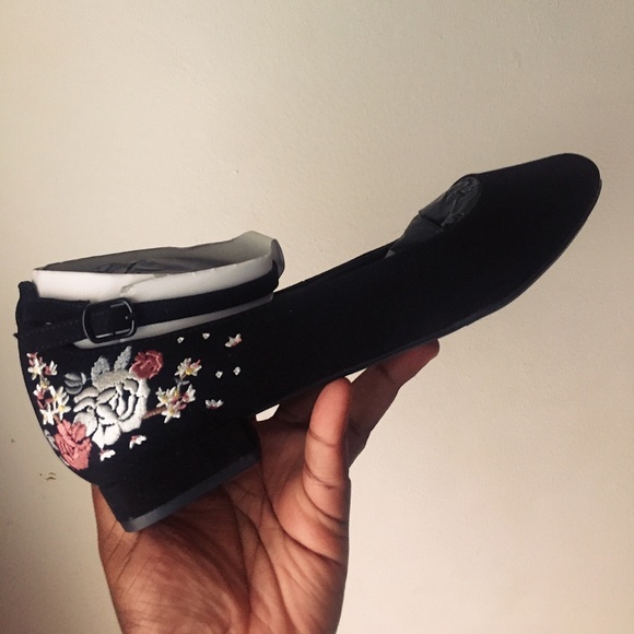Asos Embroidered Kitten Heels - Picture 2 of 2