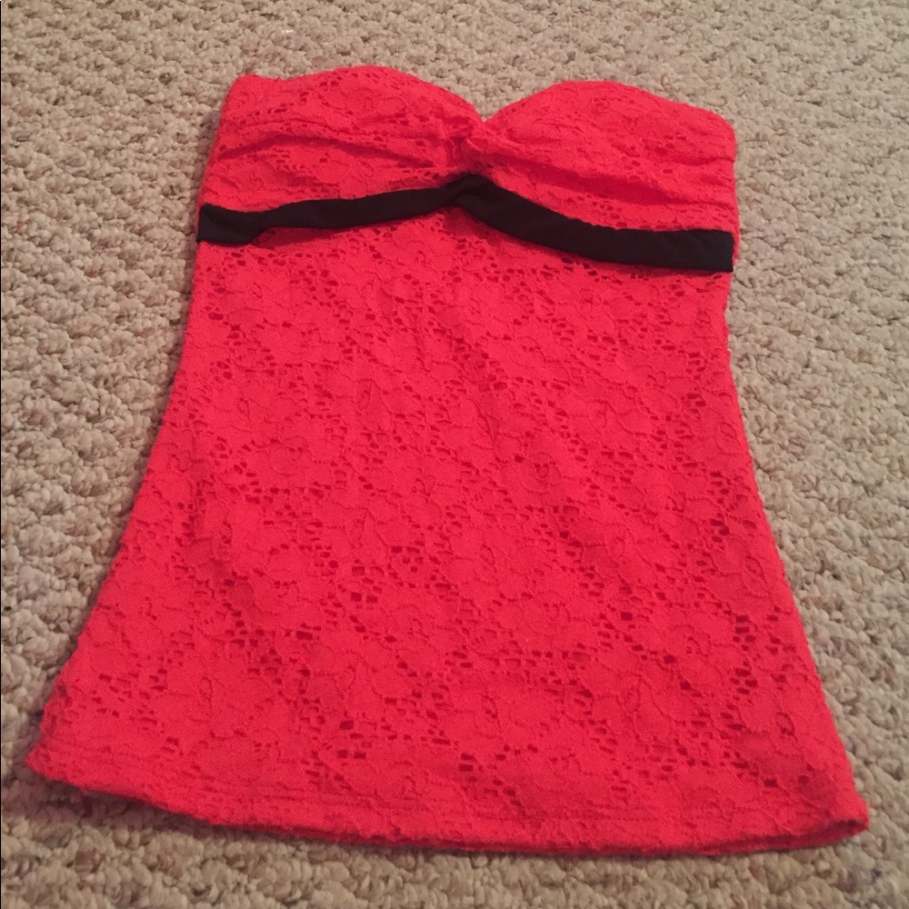 Strapless shirt