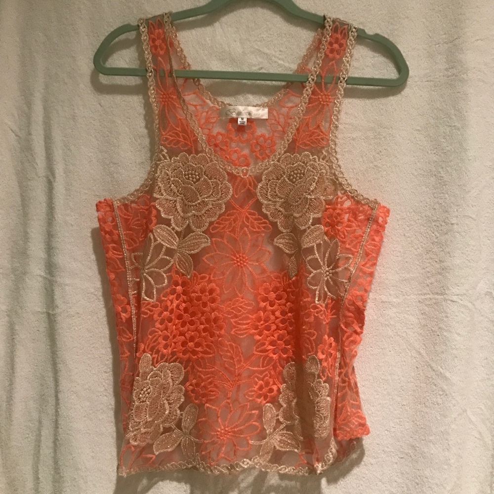 Gold and Pink Blouse