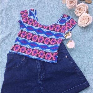 Delia's Striped Pattern Crop Top❤️