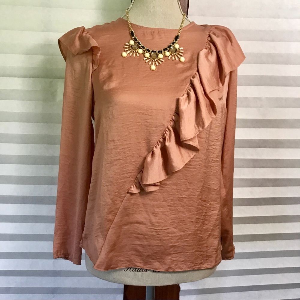 Topshop Ruffle Blouse