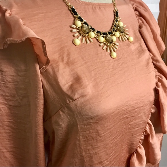 Topshop Ruffle Blouse - Picture 2 of 5