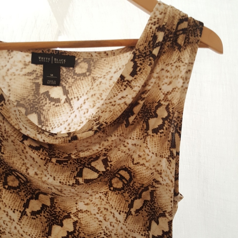 Silky Snake Skin Print blouse