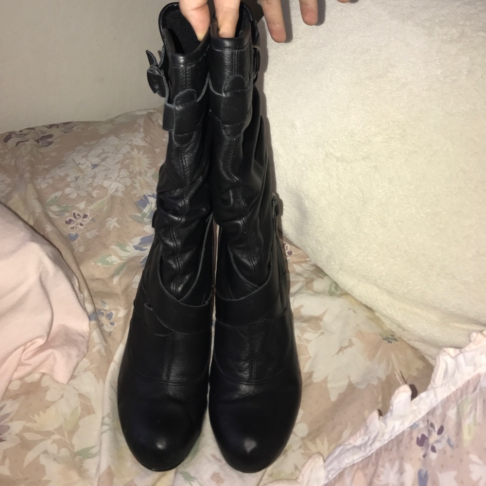 Black Heeled Boots