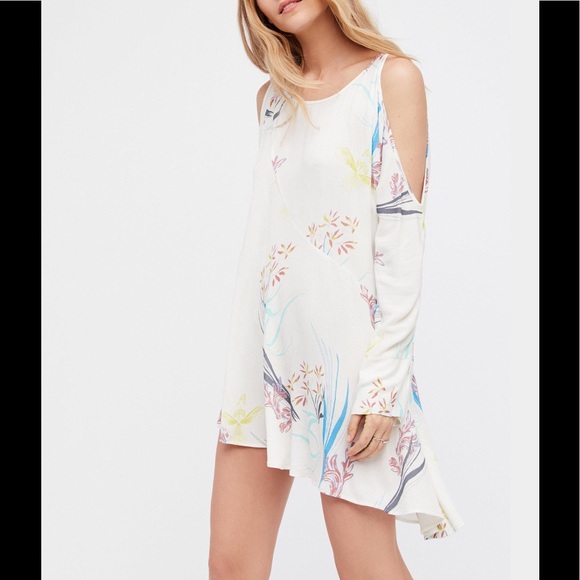 NWT Free People Clear Skies Cold Shoulder Dress - Picture 3 of 6
