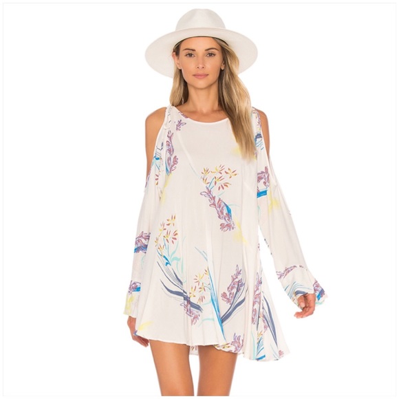 NWT Free People Clear Skies Cold Shoulder Dress - Picture 2 of 6