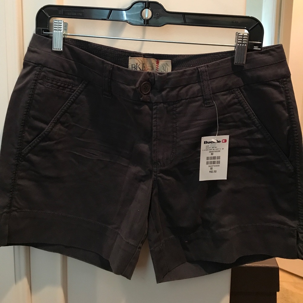 BKE Twill Black Shorts Sz 30 NWT