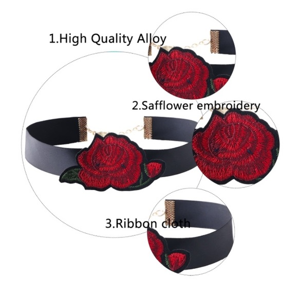 Beautiful bohemian Floral chocker necklace - Picture 5 of 6