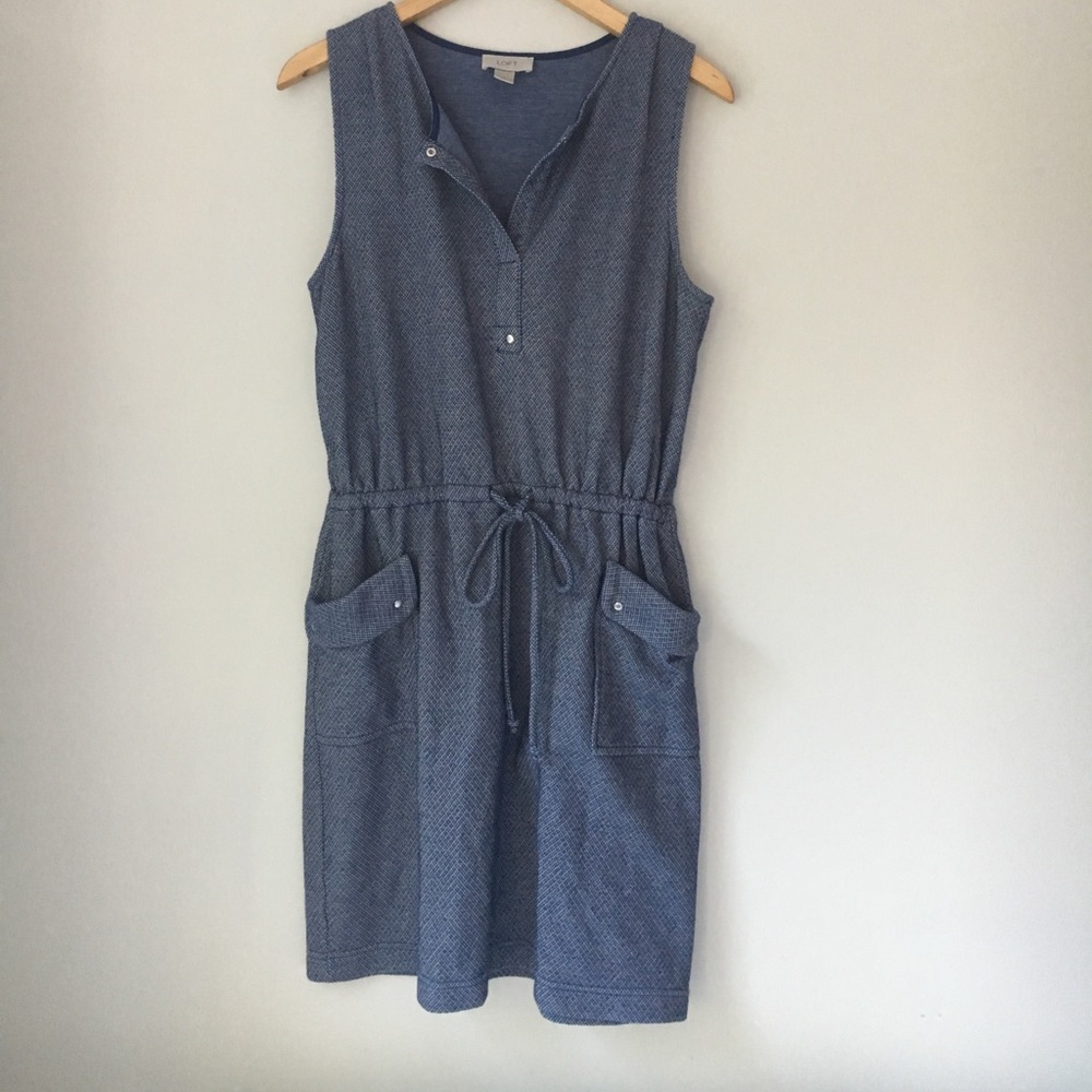 Ann Taylor Loft Blue Pocket Dress Size M