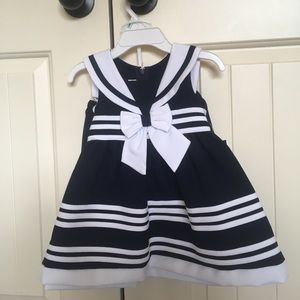 BNWT Bonnie Baby sailor dress.  18 mo.