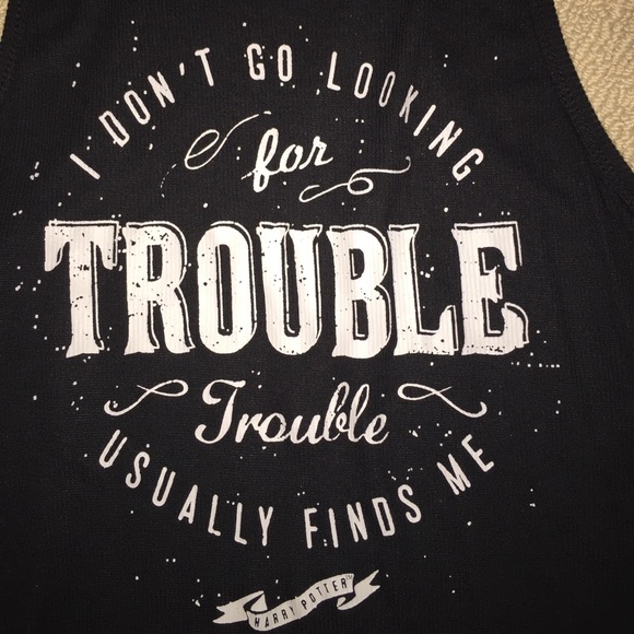 Harry Potter Trouble Tank Top Juniors NWT - Picture 2 of 2
