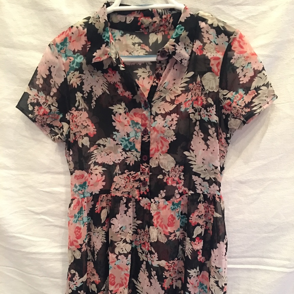 Vintage Style Button Dress