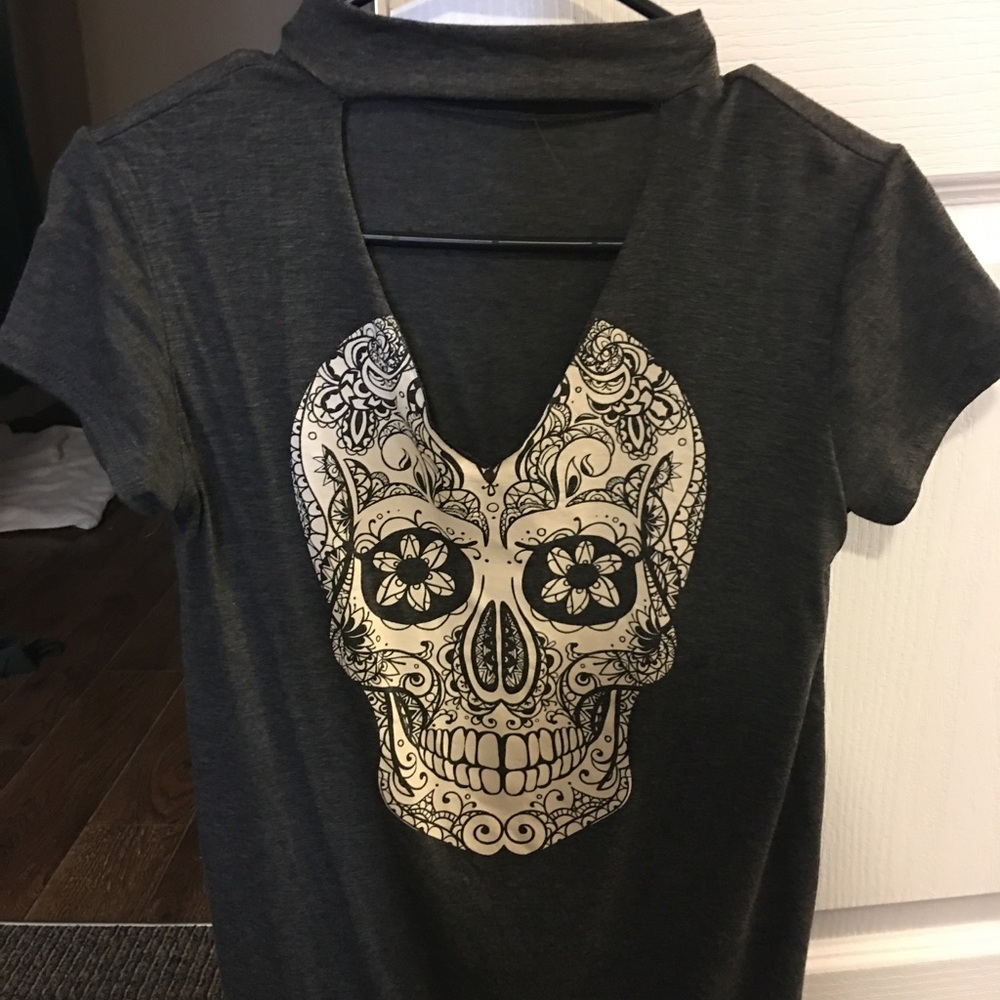 Candy Skull Choker Top