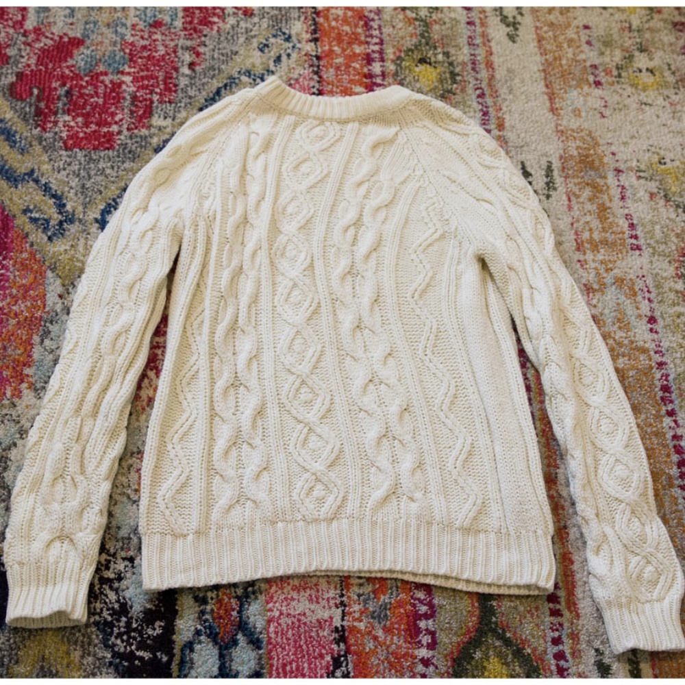 VINTAGE VTG SEARS Cable Knit Fisherman Pullover Sw