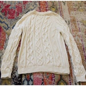 VINTAGE VTG SEARS Cable Knit Fisherman Pullover Sw