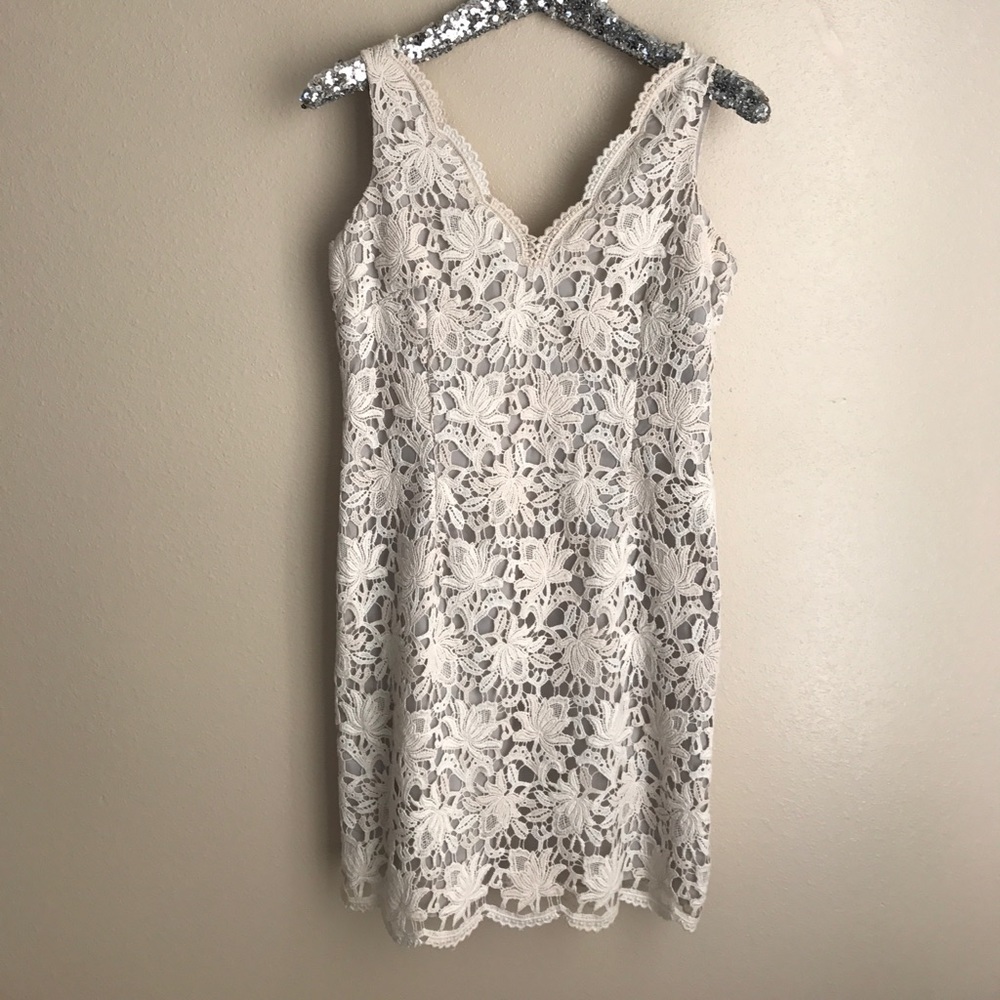 Cream Lace mini dress