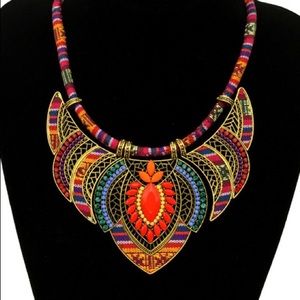 1 day sale Boho vintage chocker statement necklace