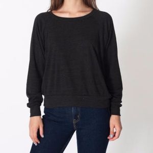 American Apparel Tri-Blend Lightweight Raglan Top