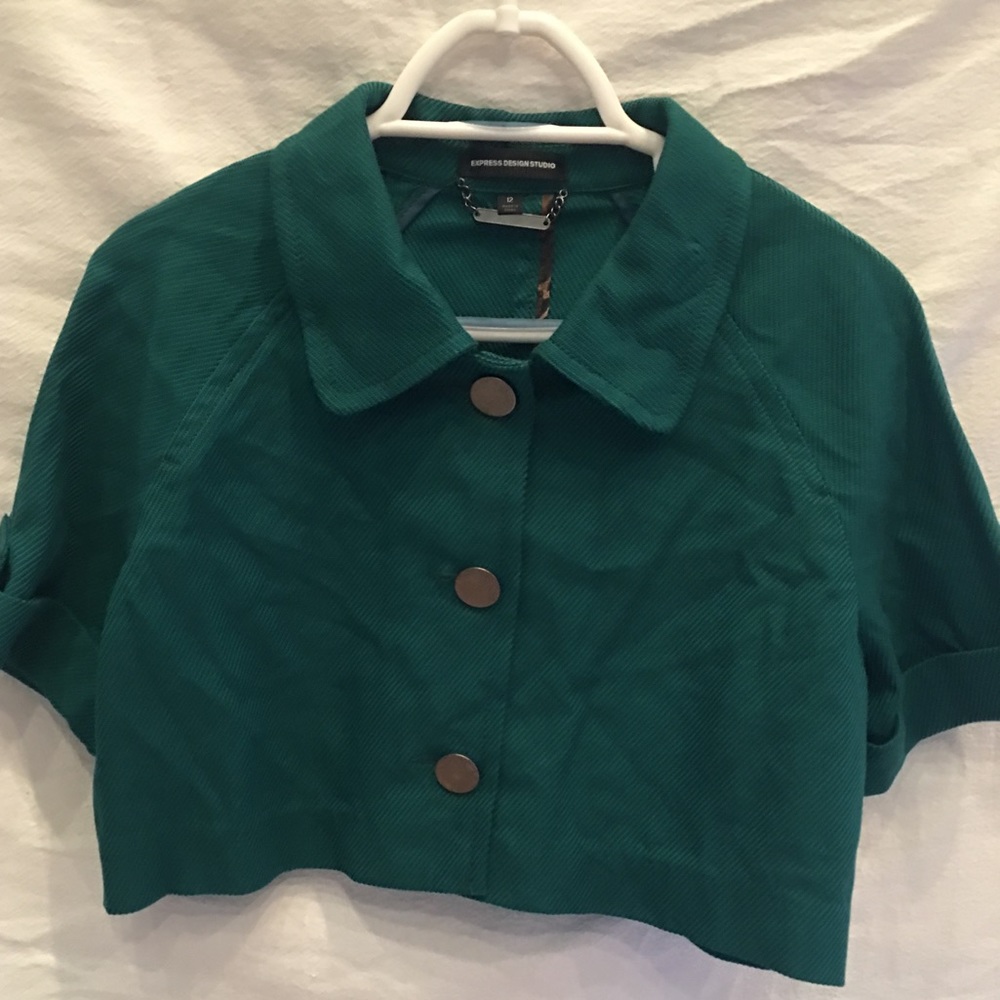 Half Sleeve Cropped Trench