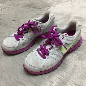 Nike Running Shoes - Purple,Gray,Yellow - Size 8