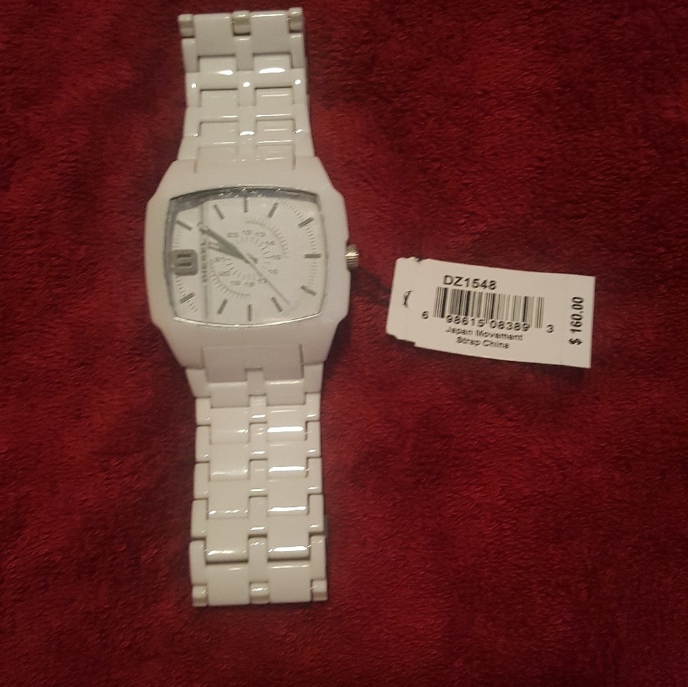 Brand New Diesel White Watch- Retails $160