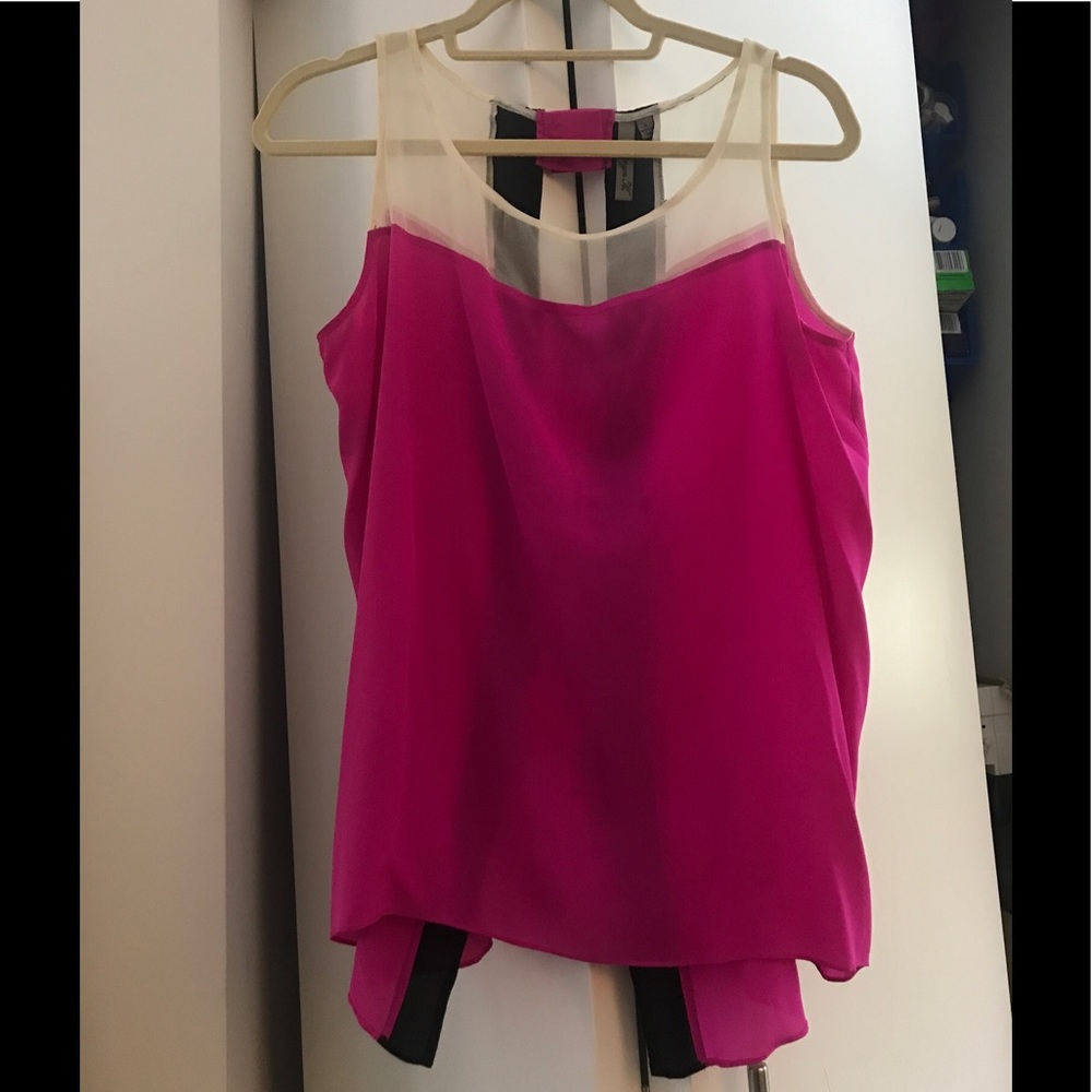Sheer Aryn K. Tank top