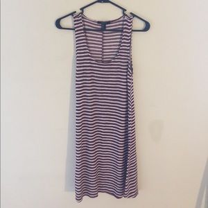 Red & white striped dress