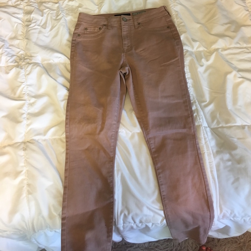 pink high waisted jeggings