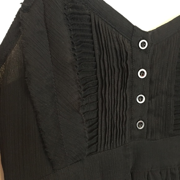 Black Tank Blouse - Picture 3 of 8