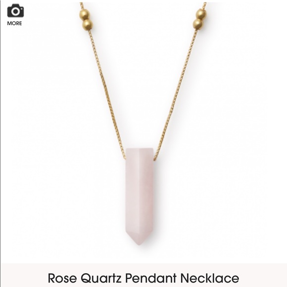 alex and ani rose quartz pendant necklace