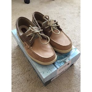 Sperry Top-Sider Coffee/Linen Boat Shoe