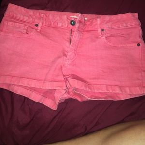 Bullhead Black pinkish salmon shorts from PacSun