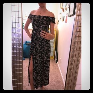 Floral Off-The-Shoulder Maxi Dress