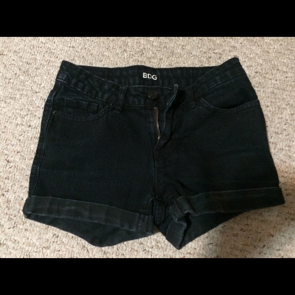 Black high waisted shorts