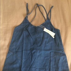 Short Denim Lovestitch Dress with Back Detail
