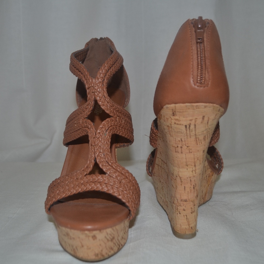 Cork Wedge Sandals from charlotte russe