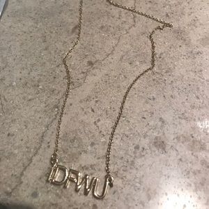 Gold I Don't F With You Necklace