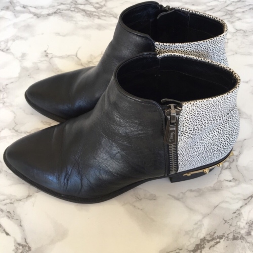 Sam Edelman Circus Gold Spike Fall Ankle Boots