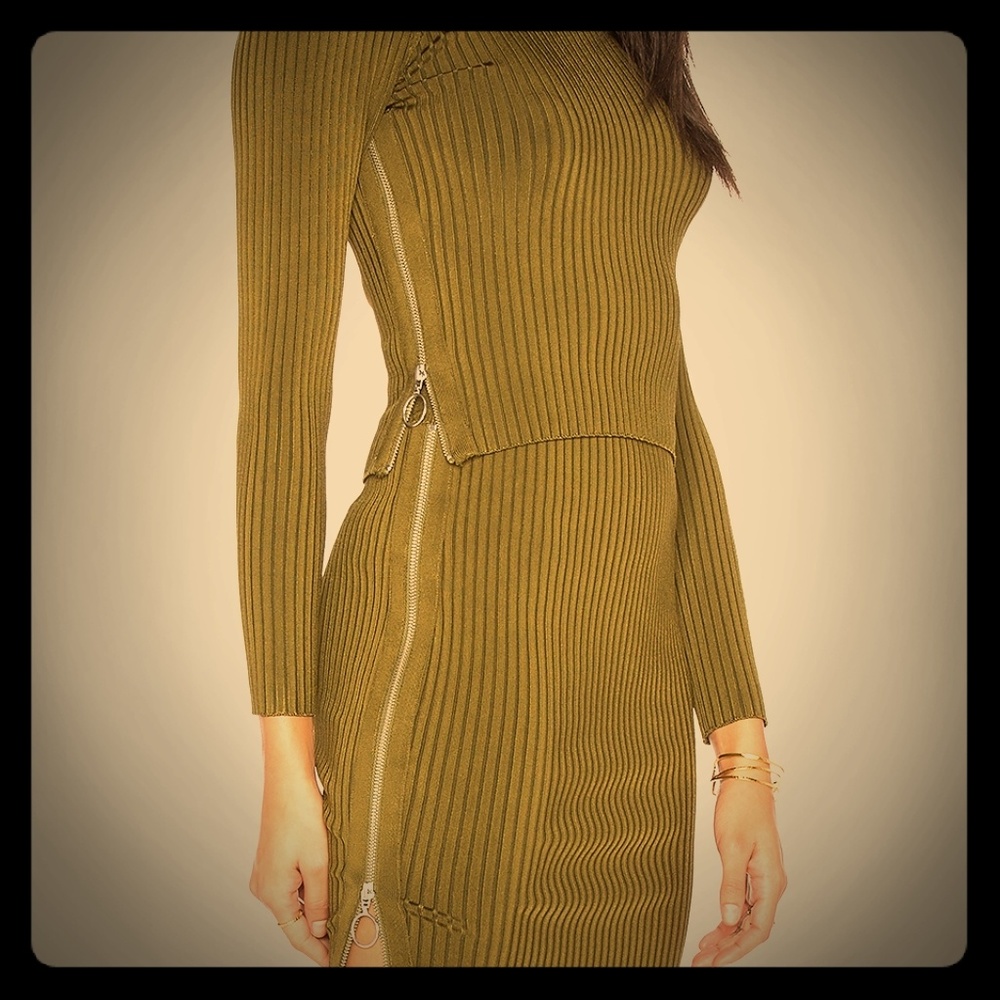Olive super sexy mini! Zipper sides. 🥑