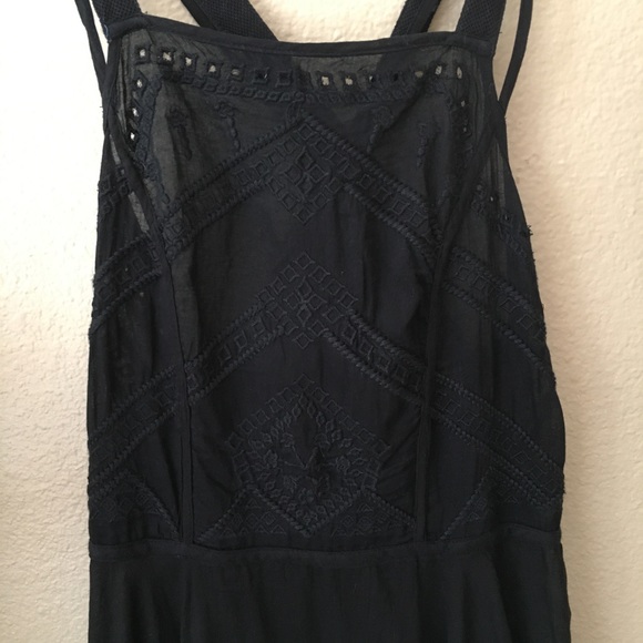 Free People 🌷 NWT Marrakesh Black Lace Tunic - Picture 5 of 8