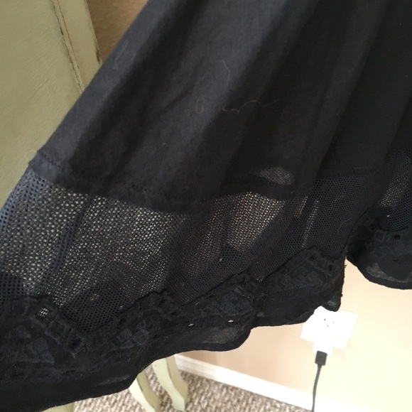 Free People 🌷 NWT Marrakesh Black Lace Tunic - Picture 6 of 8