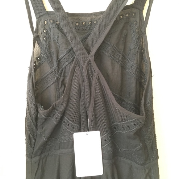 Free People 🌷 NWT Marrakesh Black Lace Tunic - Picture 8 of 8