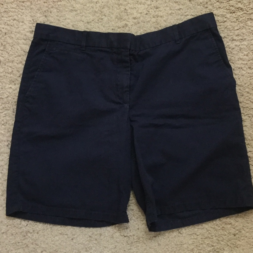 Navy blue boyfriend roll up khakis by Gap