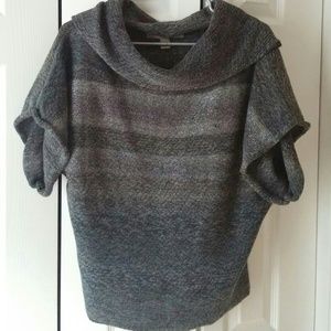 Nine West Gray & Silver Sweater Top PM