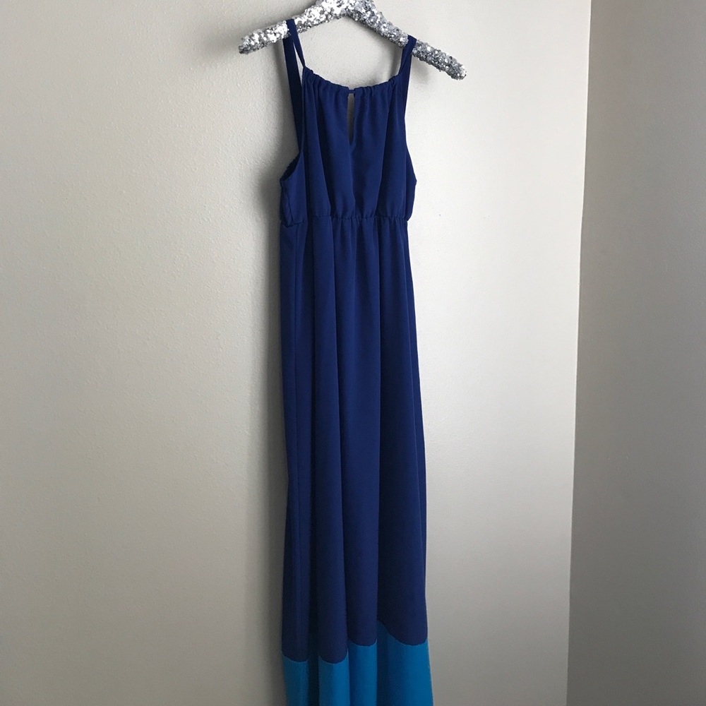 Blue maxi dress