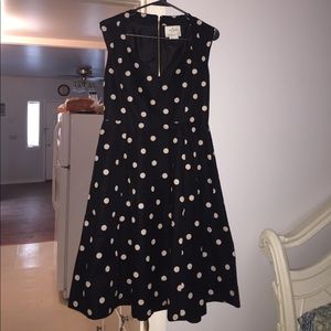 Kate Spade Black Dress with White Polka Dots
