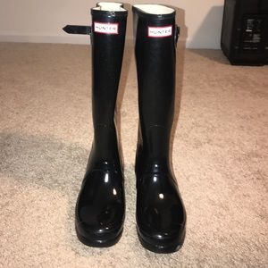 Women's Glossy Hunter Rain Boots