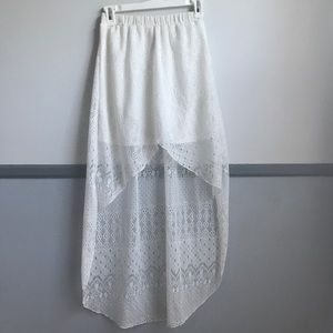 High low lace skirt